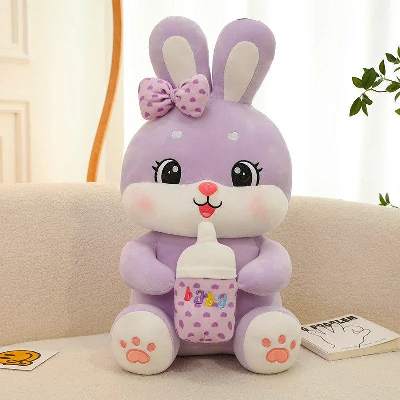 Milk Bottle Rabbit Plush Toy - Viexta