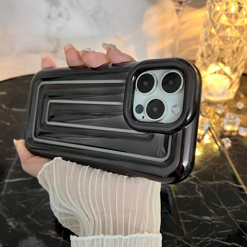 electroplated-stripe-iphone-case - Viexta