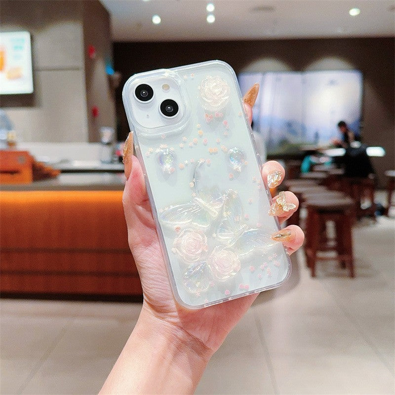 Korean Love Rose iPhone Case