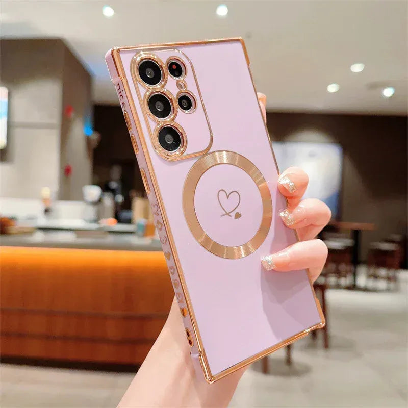 four-corner-drop-resistant-magnetic-samsung-phone-case - Viexta