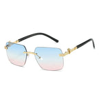 frameless-trimming-leopard-snake-sunglasses - Viexta