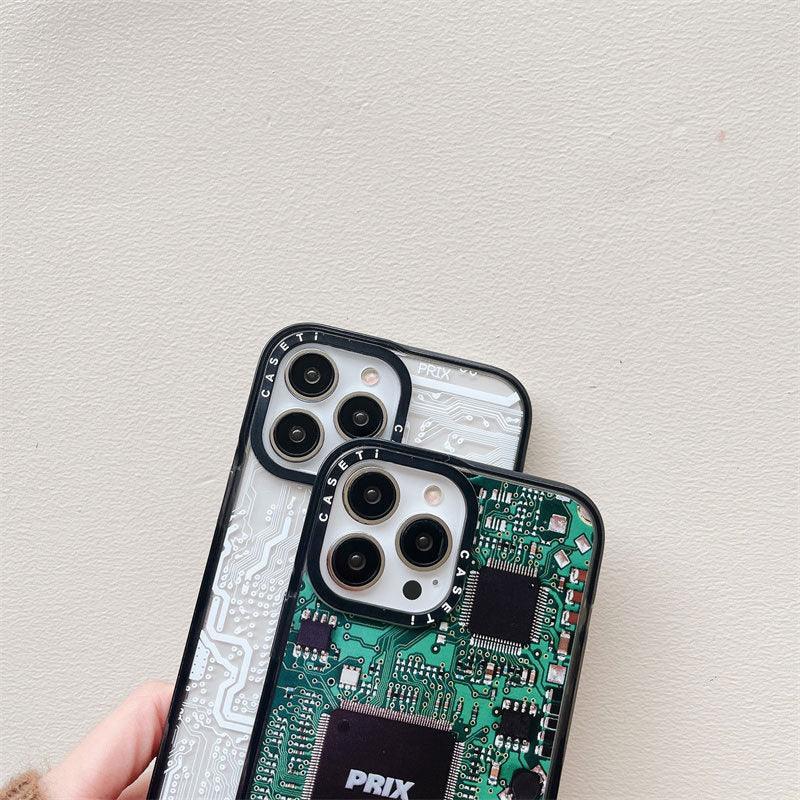 Circuit Board Drop-resistant Acrylic iPhone Case - Viexta