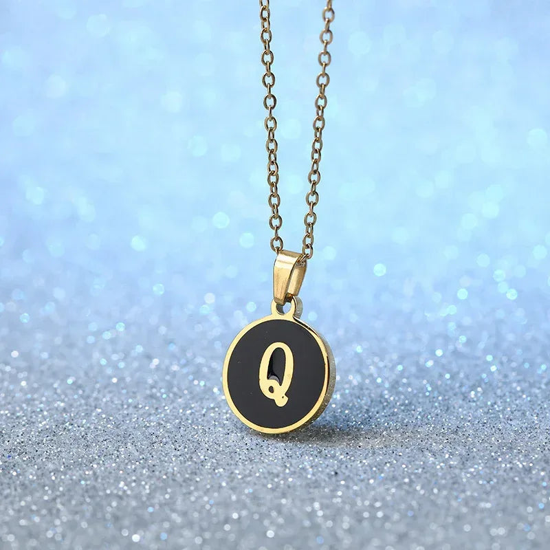 O-shaped Chain Letter Necklace - Viexta