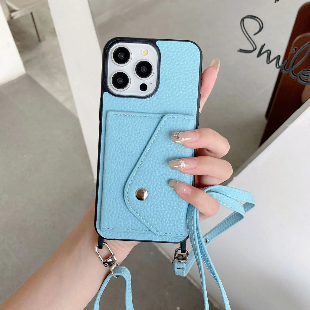 lychee-pattern-crossbody-iphone-case - Viexta
