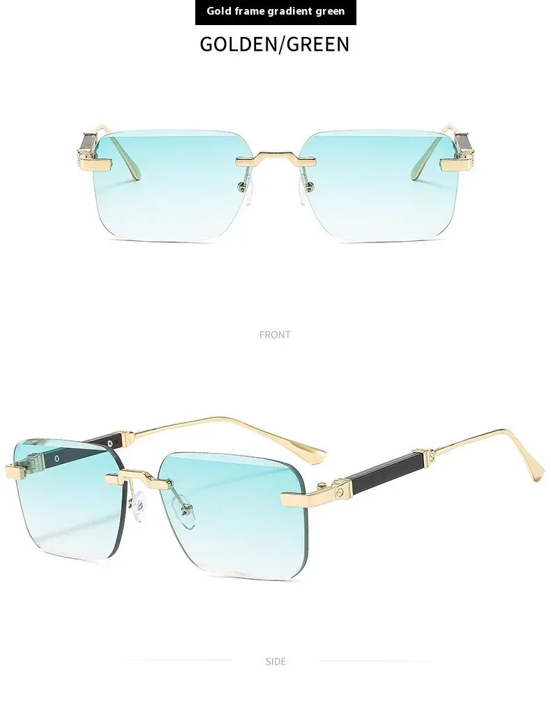 frameless-trimming-fashion-personalized-sunglasses - Viexta