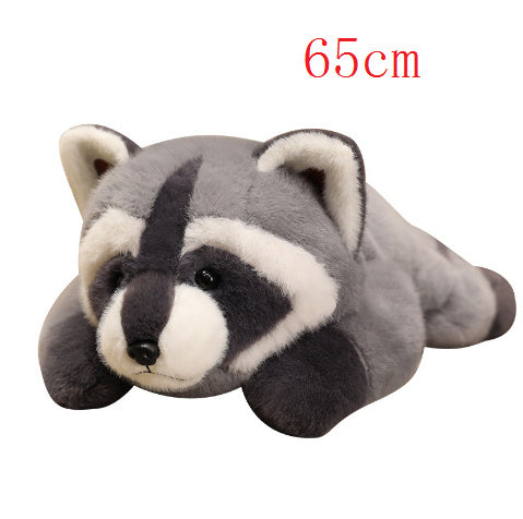 Cute Lying Raccoon Plush Doll