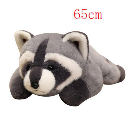 Cute Lying Raccoon Plush Doll