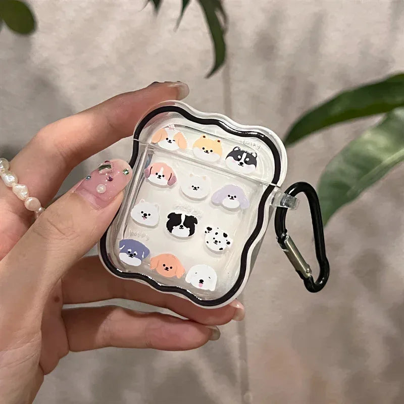 Transparent And Cute Airpods Case - Viexta