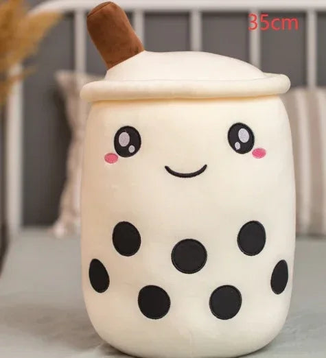 Fruit Drink Plush Stuffed Strawberry Boba Tea Cup Toy - Viexta