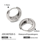 Women's High-grade Ins Stainless Steel Circle Earrings - Viexta