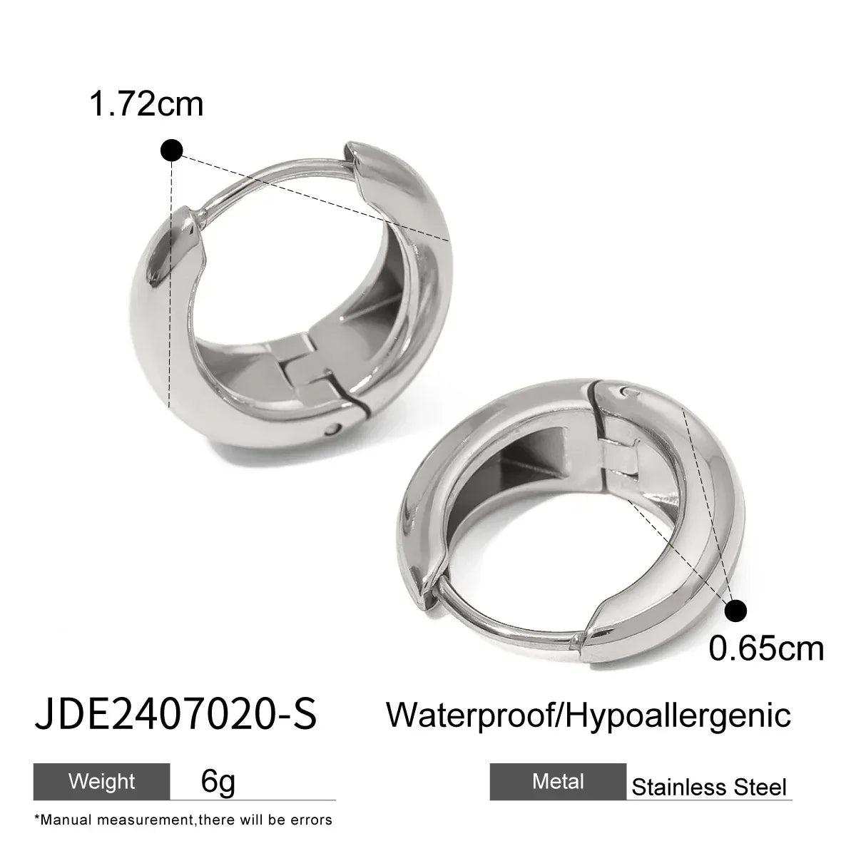 Women's High-grade Ins Stainless Steel Circle Earrings - Viexta