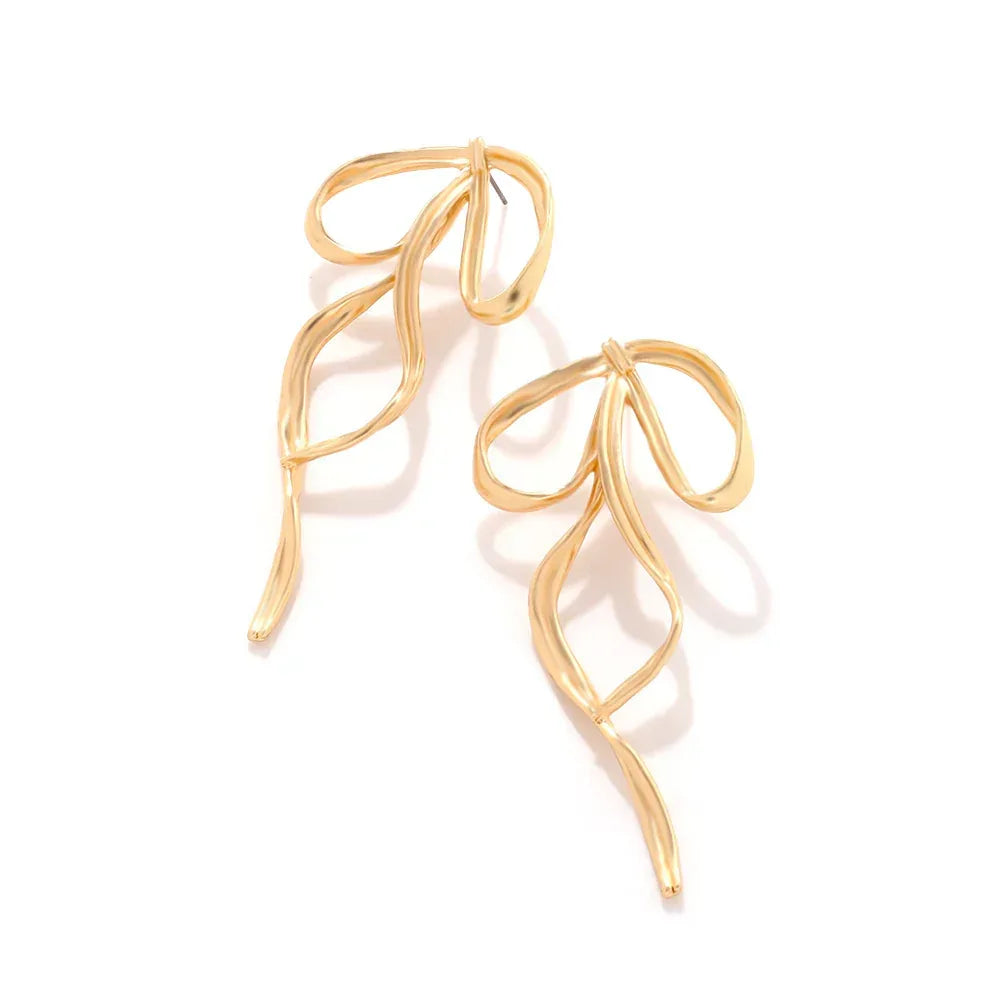 personalized-metal-bow-earrings - Viexta