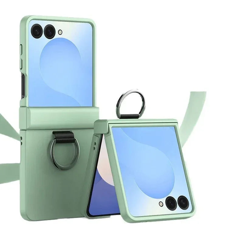 Foldable Ring Full Hinge Flip Phone Case - Viexta