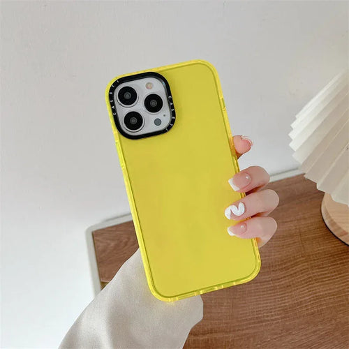 Alphabet Candy Solid Color Anti-fall iPhone Case - Viexta