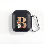 Matte Black Alphabet Airpods Case