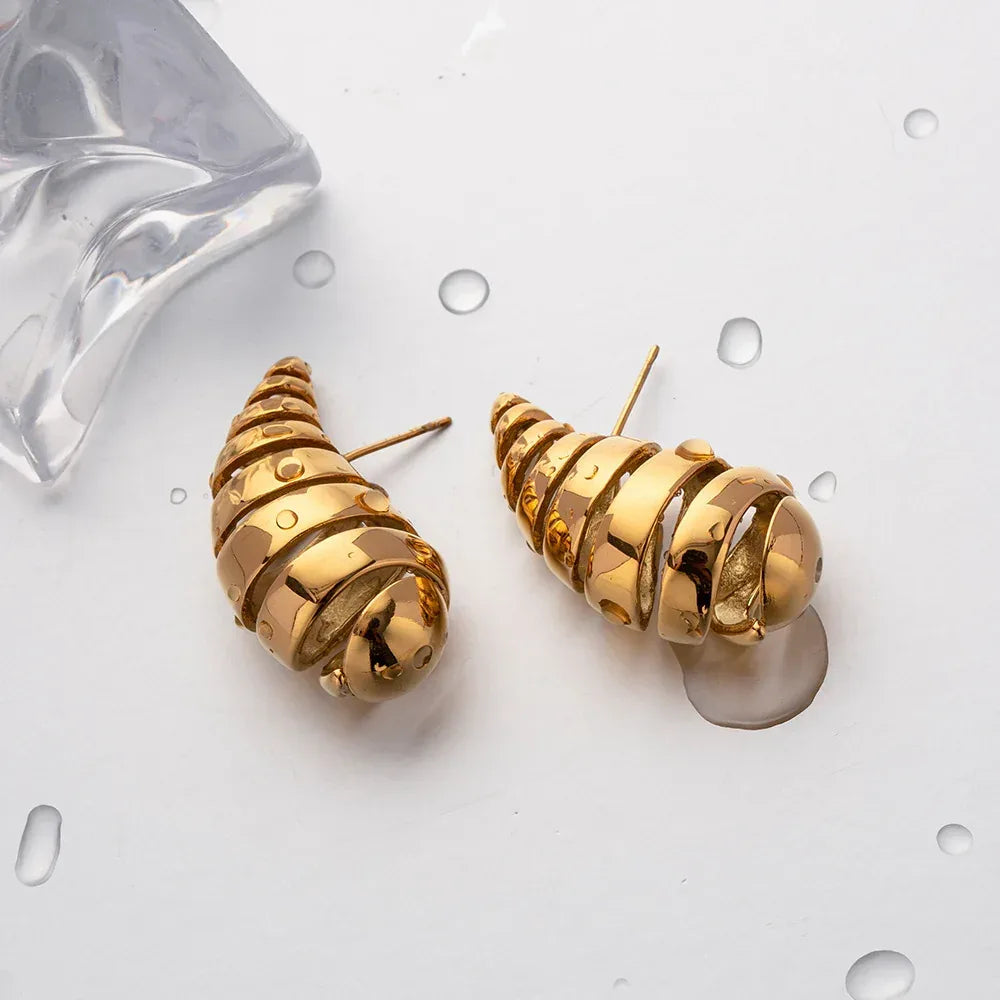 Stainless Steel Trendy Hoops - Viexta