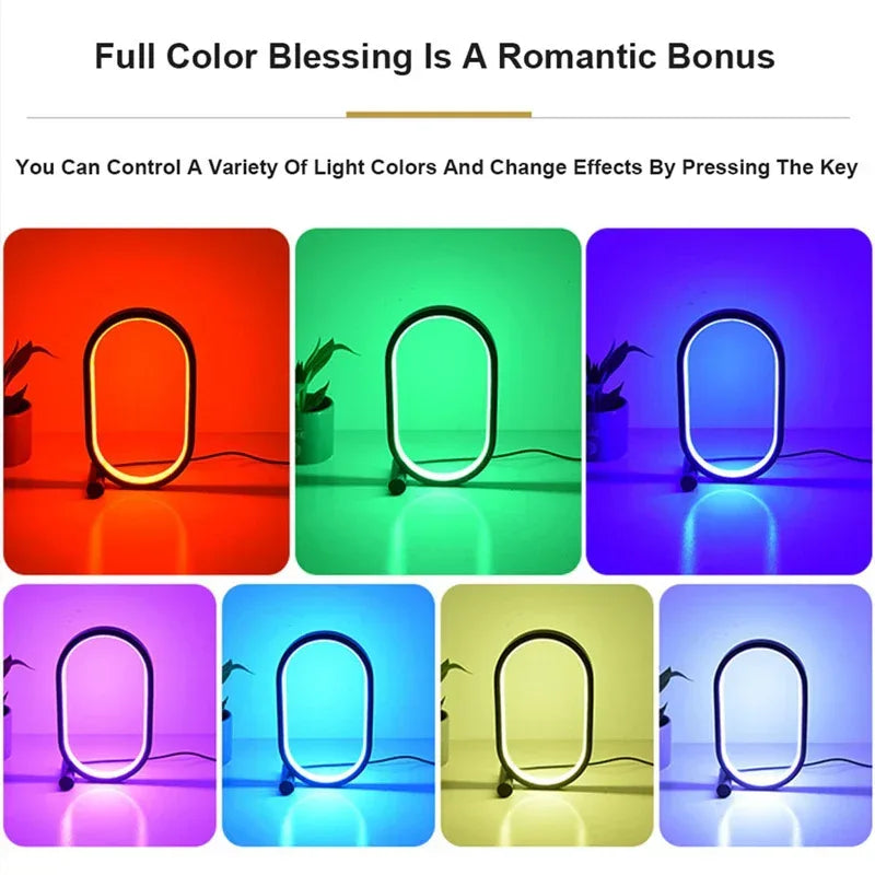 Oval Acrylic Touch Lamp - Viexta