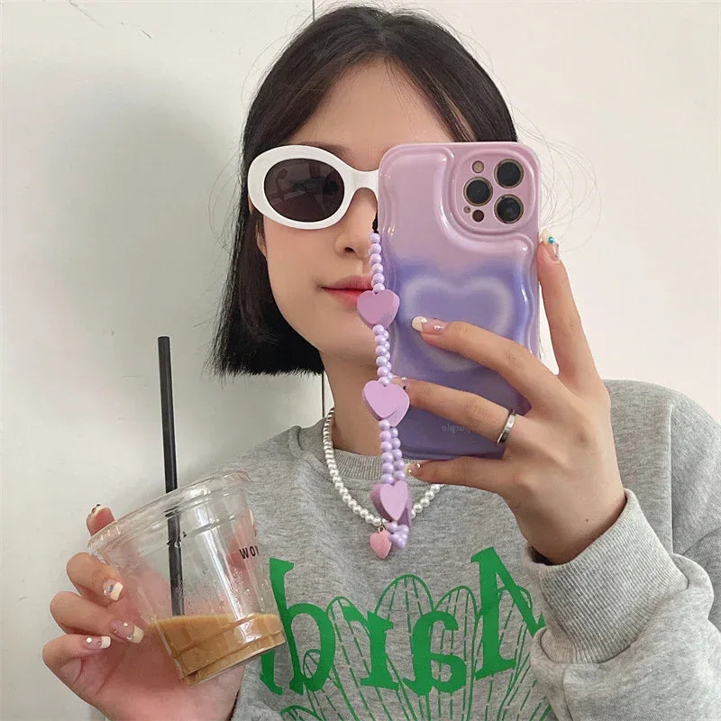 fog-overlapping-love-iphone-case-with-bracelet - Viexta