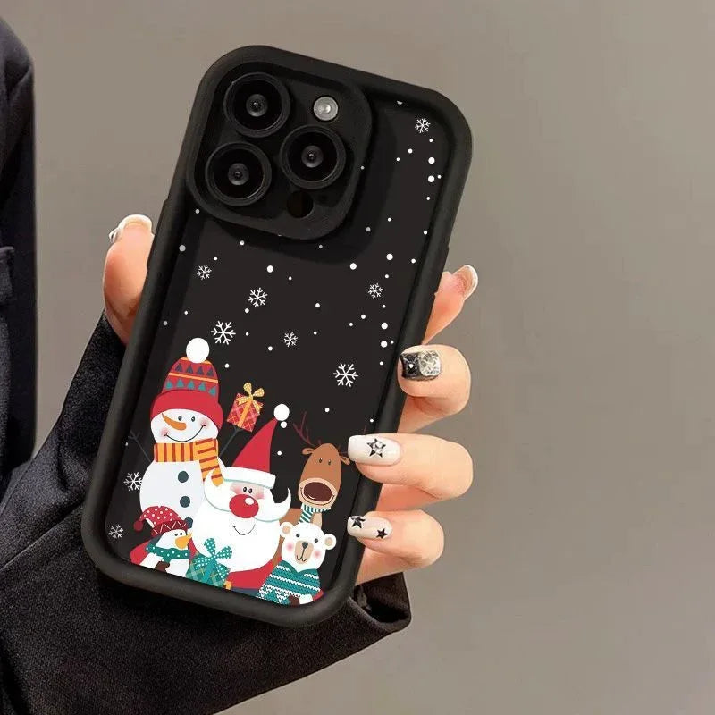 cute-santa-claus-iphone-frosted-case - Viexta