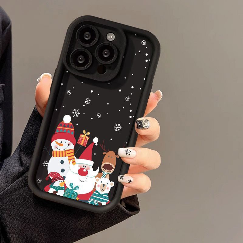 Cute Santa Claus iPhone Frosted Case