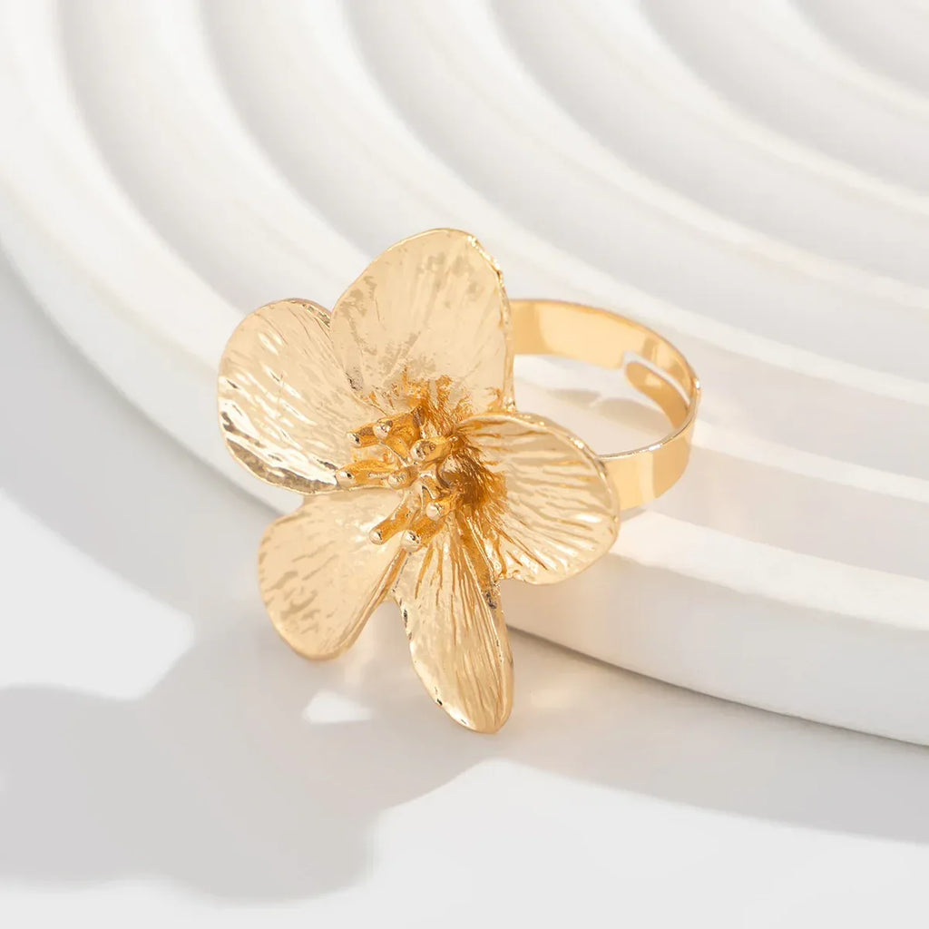 fashion-inlaid-pearl-flower-ring - Viexta