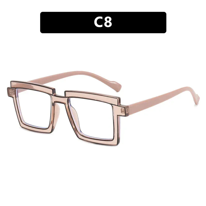 quadratic-plain-ins-square-anti-blue-ray-tr90-glasses - Viexta