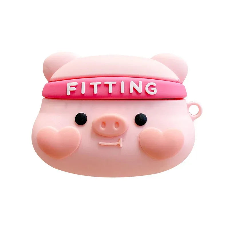 cute-stereo-love-blush-piggy-apple-airpods - Viexta