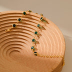 Retro-style18K Gold French Bracelet