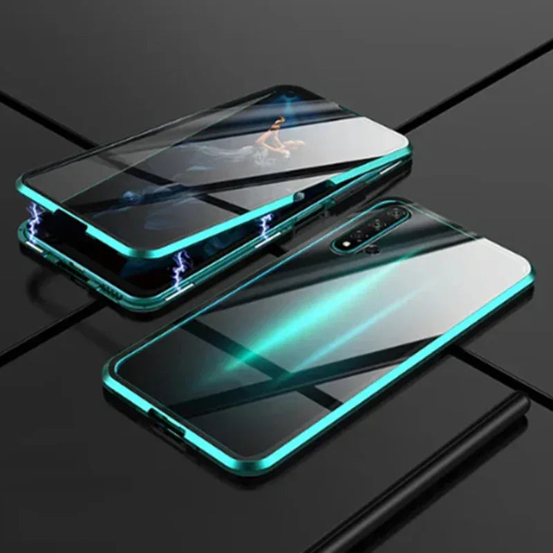 Double Sided Glass Magnet Samsung Phone Case - Viexta
