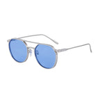 Metal Double Beam Vintage Sunglasses - Viexta