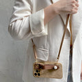 diamond-coffee-color-pearl-wrist-strap-iphone-case - Viexta