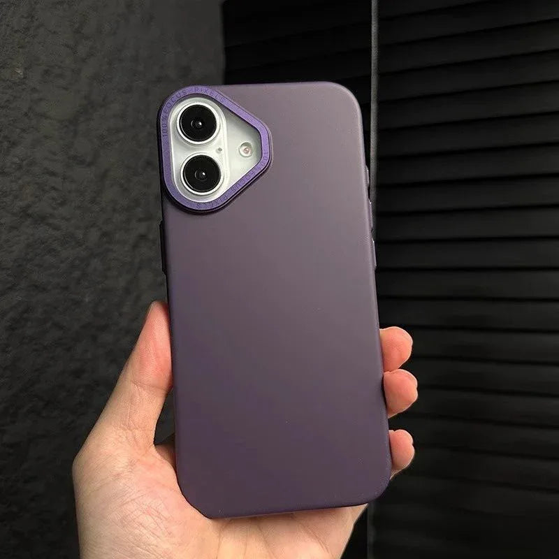 metal-large-hole-ultra-thin-frosted-iphone-case - Viexta