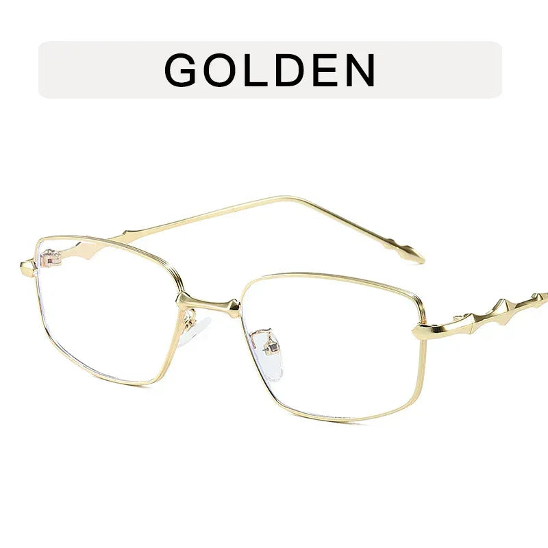 anti-blue-light-metal-flat-light-eyeglass-frame - Viexta