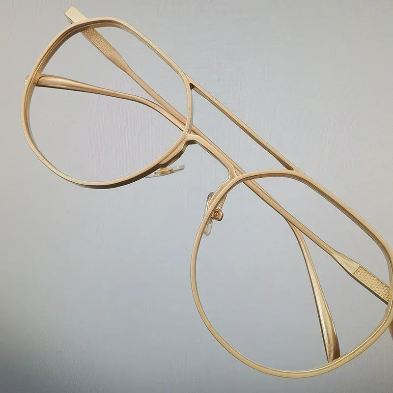 Metal Double Beam Vintage Sunglasses - Viexta