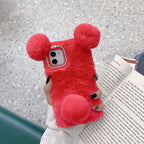 Cute Plush Panda Thermal iPhone Case - Viexta