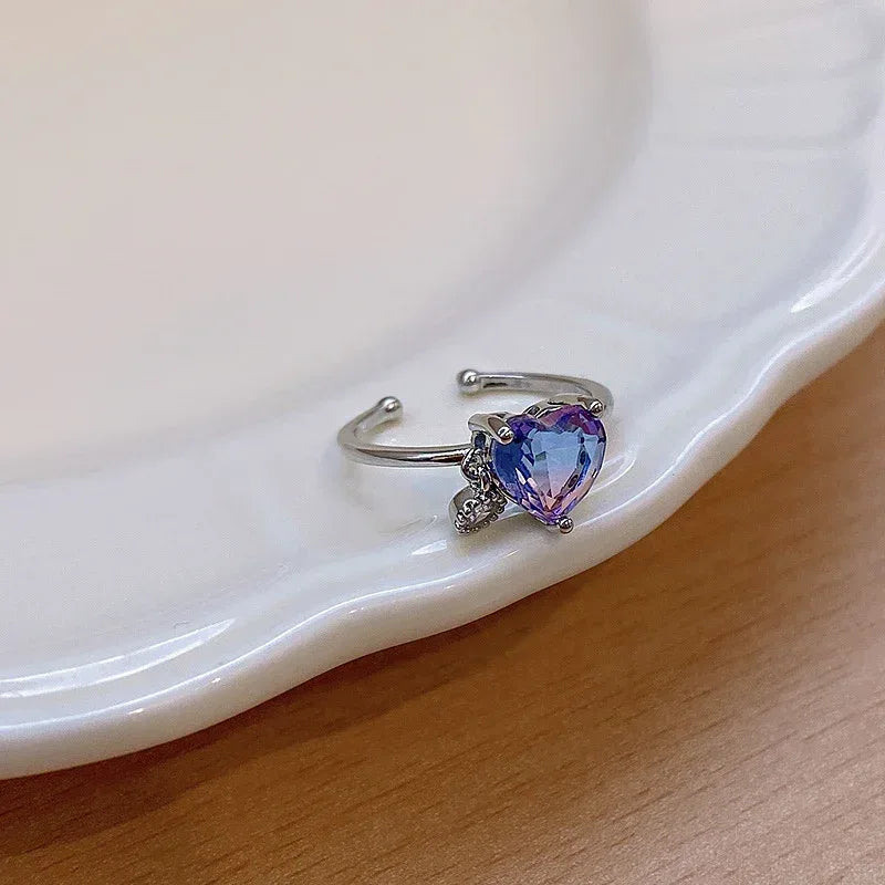 Micro Set Crystal Zircon Pearl Ring - Viexta