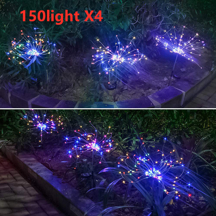 New Ground Plug Solar Fireworks Light