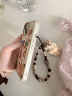 Cute Graffiti Rabbit iPhone Case with Charm - Viexta