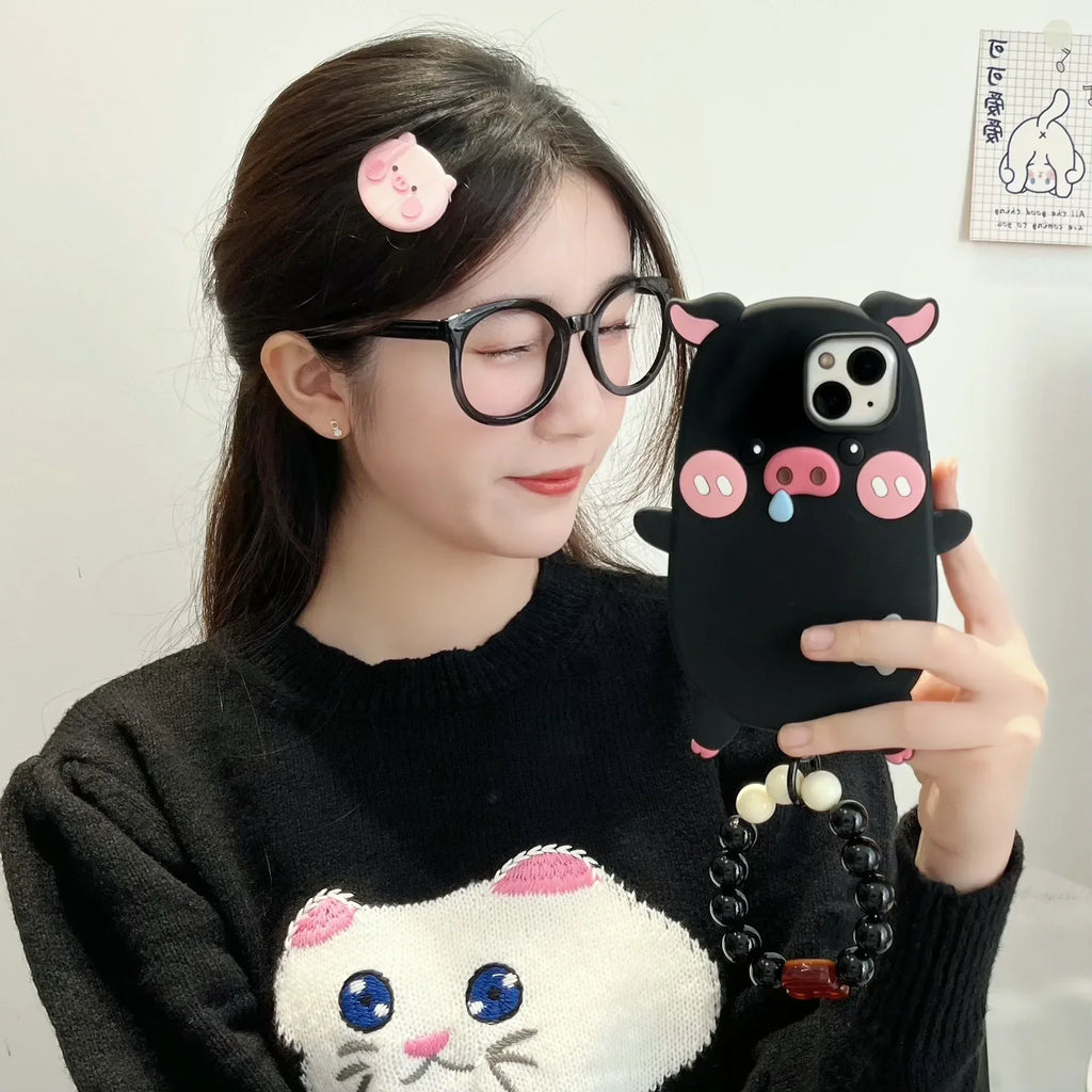 three-dimensional-pig-iphone-case - Viexta