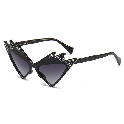 Diamond Shaped Ball Butterfly Sunglasses