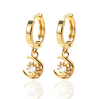 Micro Inlaid Zircon Eardrops - Viexta