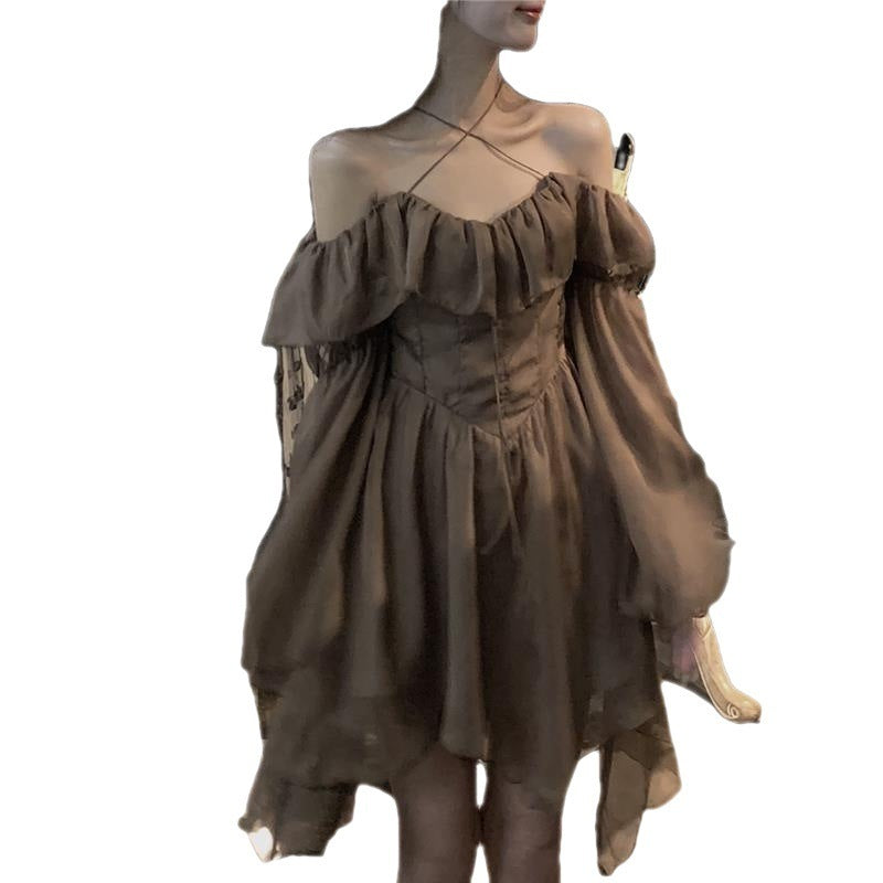 Women's Bell-sleeve Off-shoulder Dress