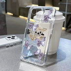 Purple Butterfly Silicone iPhone Case - Viexta