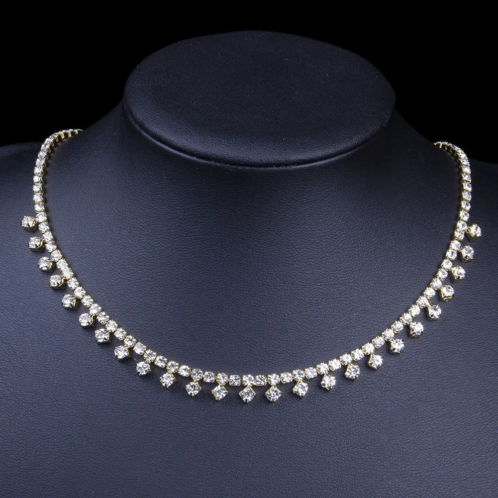 rhinestone-claw-choker-temperament-clavicle-chain - Viexta