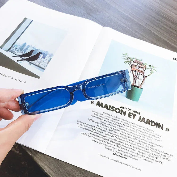 Rectangle Frame Fashion Sunglasses - Viexta