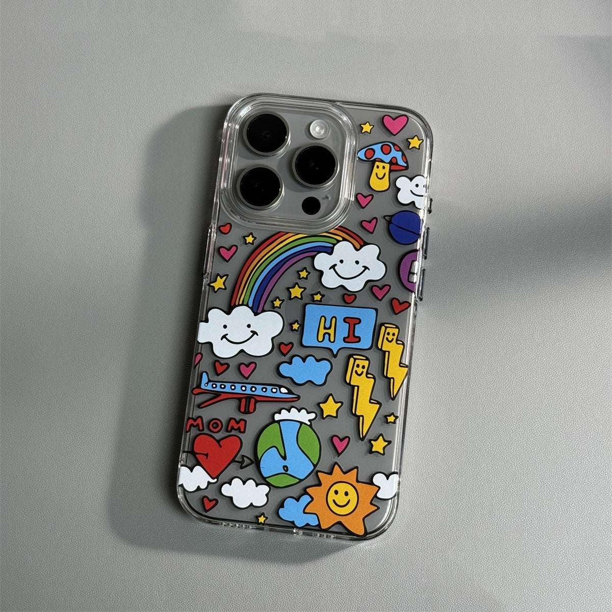 Cartoon Transparent iPhone Case