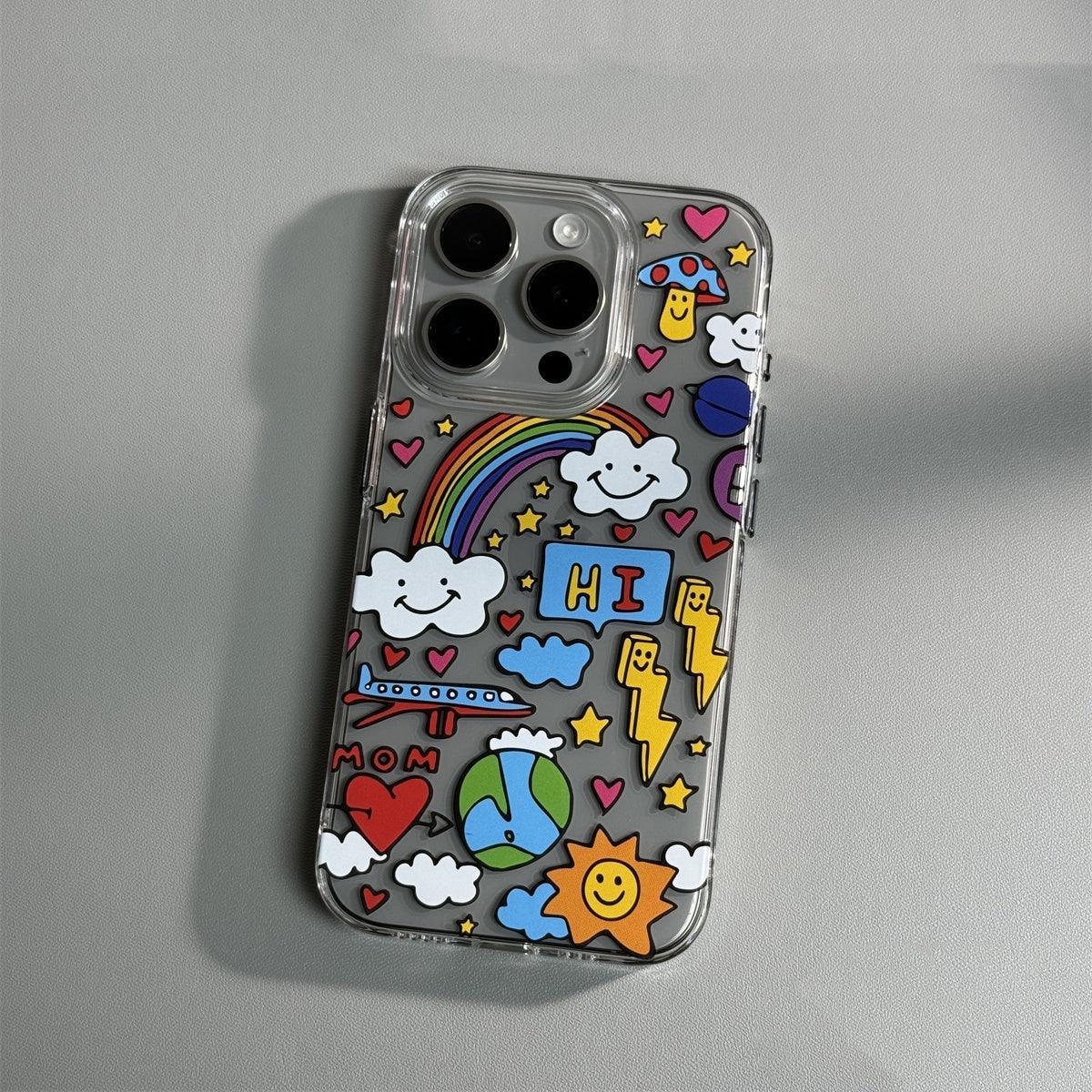 Cartoon Transparent iPhone Case - Viexta