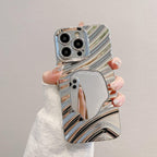 silver-water-ripple-mirror-iphone-case - Viexta