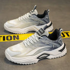 Lace-up Thick-soled Sneakers For Men - Viexta