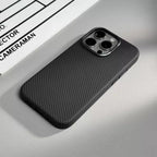 carbon-fiber-grain-magnetic-leather-iphone-case - Viexta